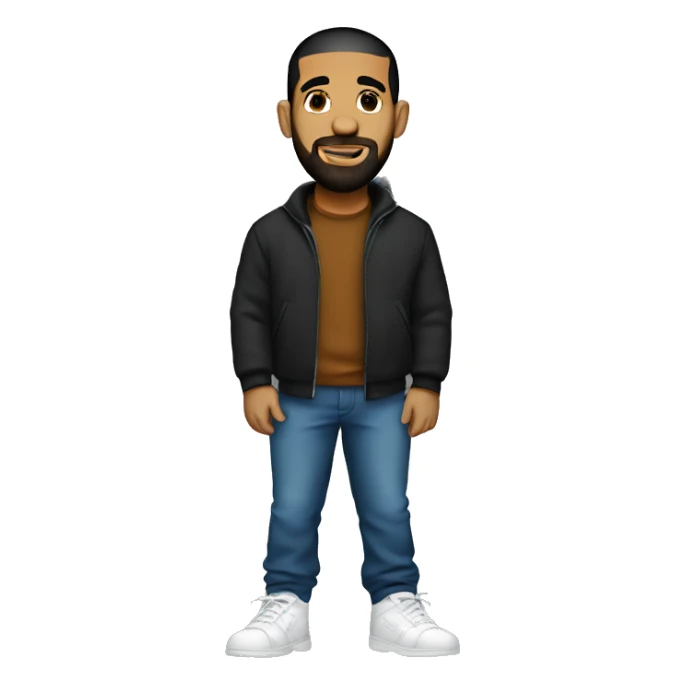 Drake with big feet sticker