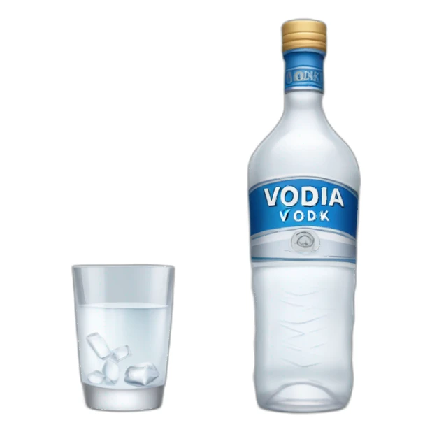 bottle of vodka sticker