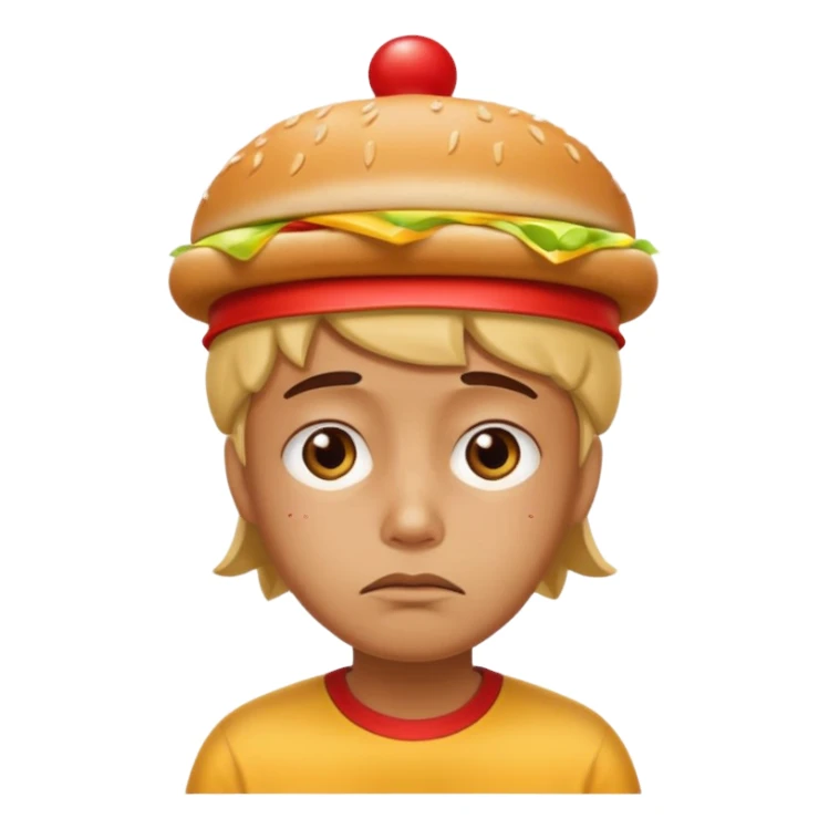 😔 this emoji with a fast over its head sticker