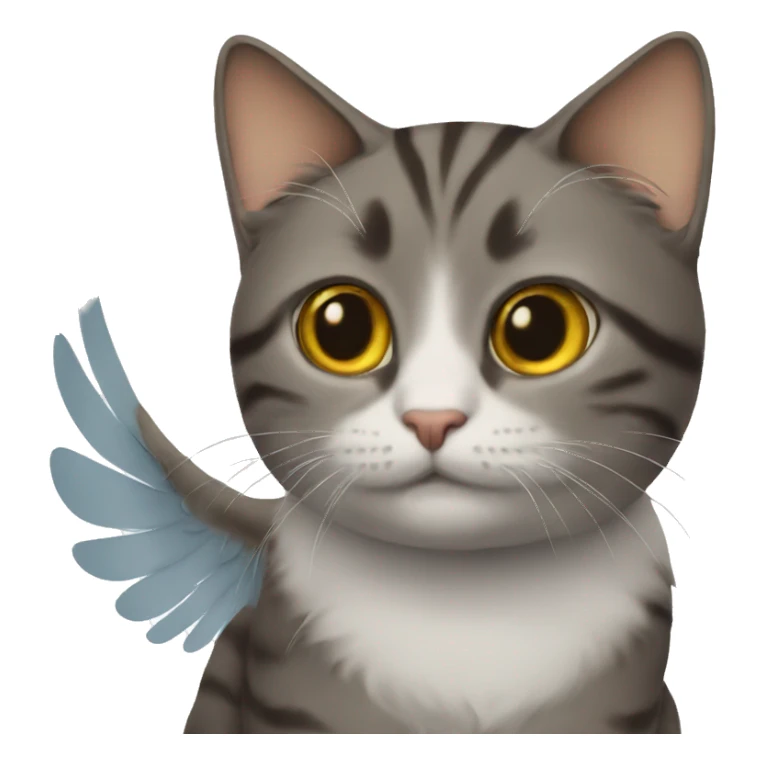 Cat with wings sticker