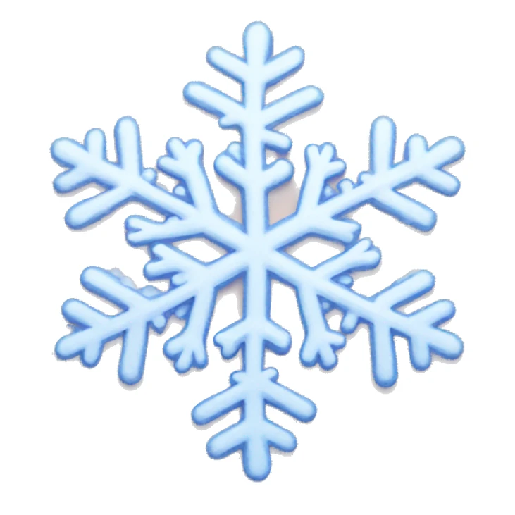 pastel snowflake  sticker
