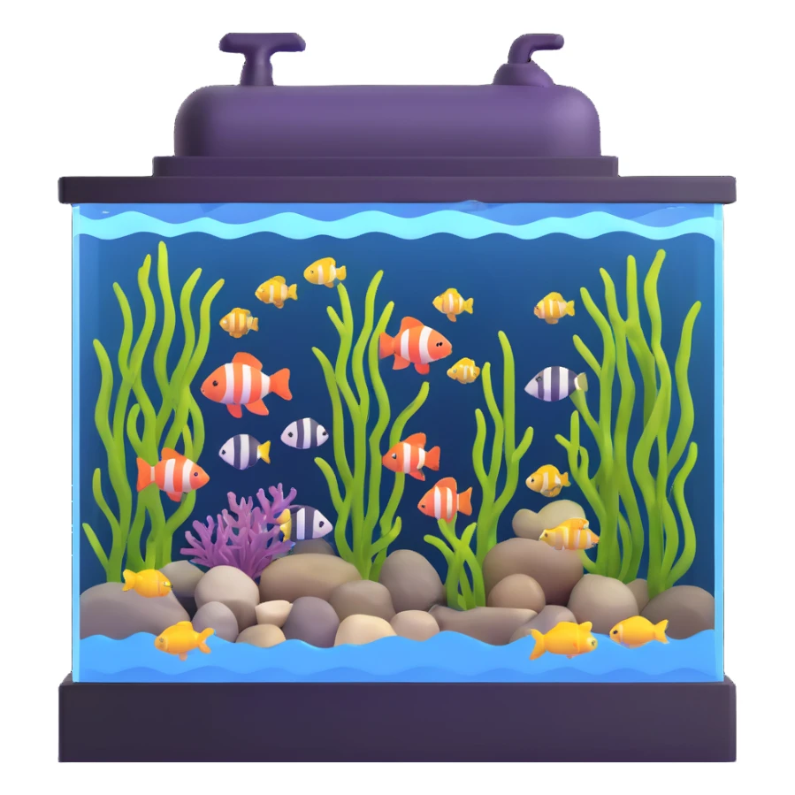 large public aquarium with sharks sticker