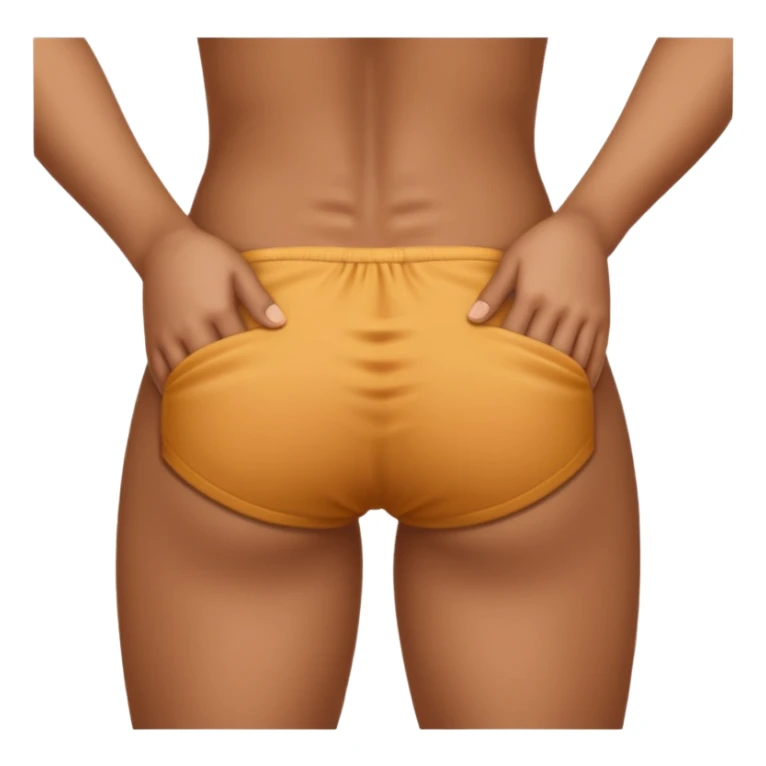 Holding butt  sticker