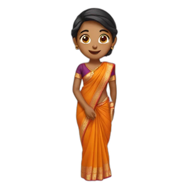 Girl in saree  sticker