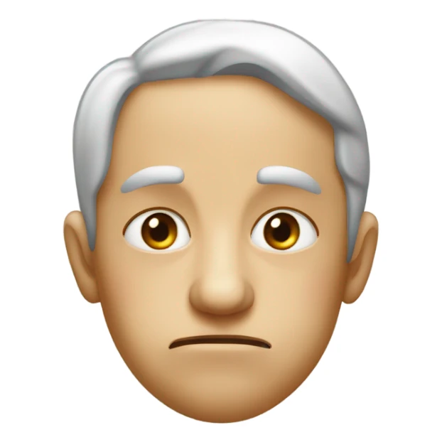 Disgusted face sticker