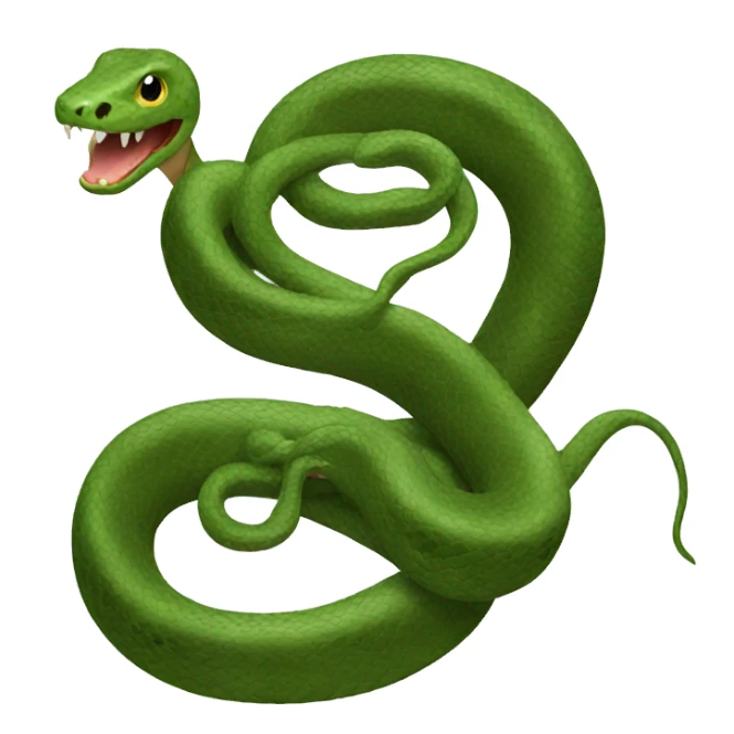 Snake with 10 heads sticker
