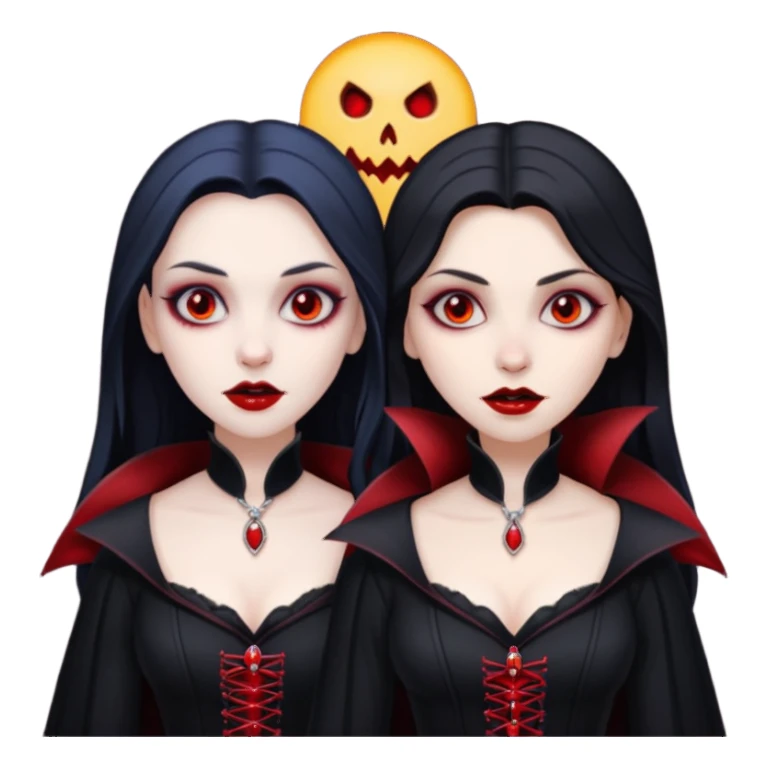 duas vampiras mulheres sticker