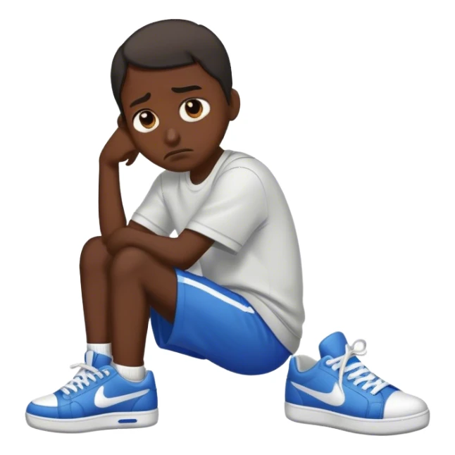 sad sneaker sticker