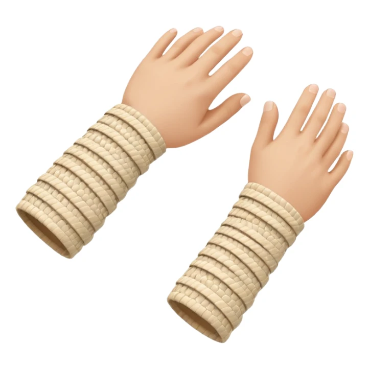 White-beige arm wraps sticker
