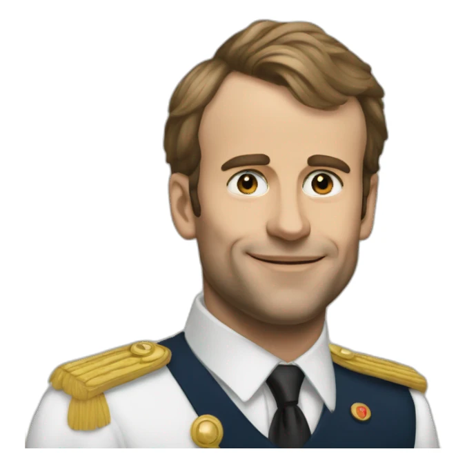 Macron allant a macdonald sticker