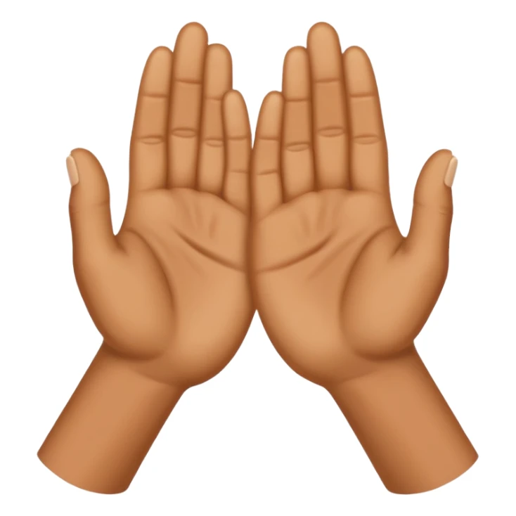 Hiding in hands sticker