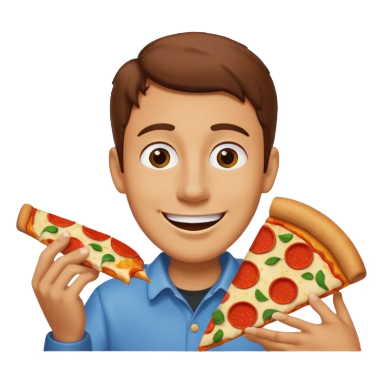 Woody comiendo pizza sticker