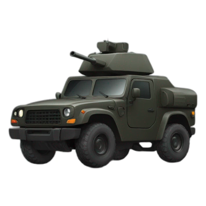 voiture noir armée sticker