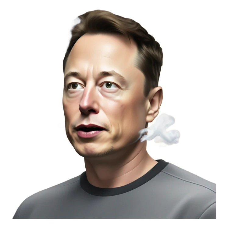 Ilon mask smoke sticker