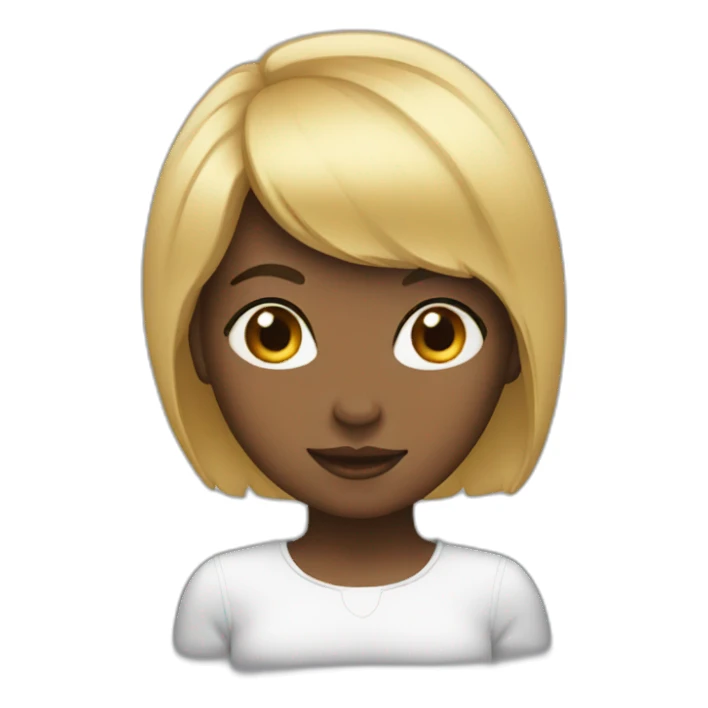 a girl with a bang sticker