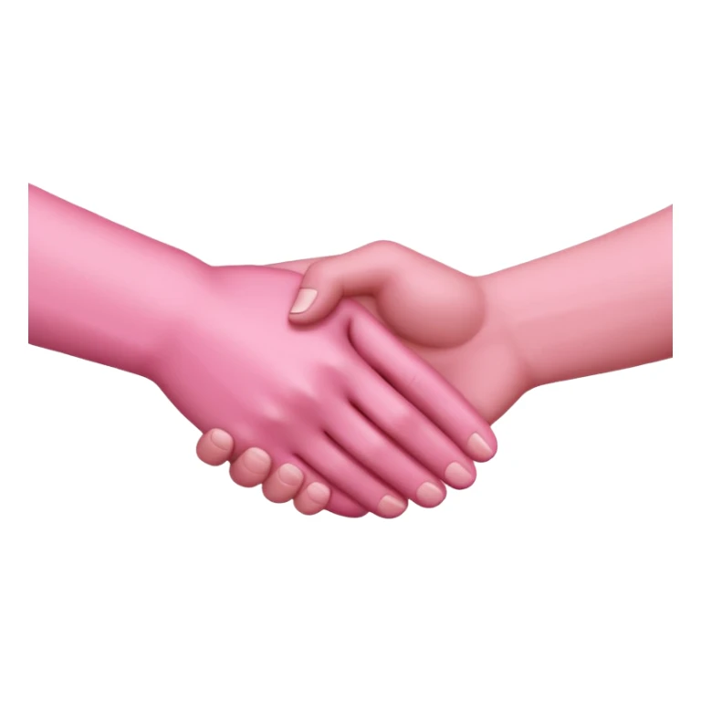 handshake pink hands sticker