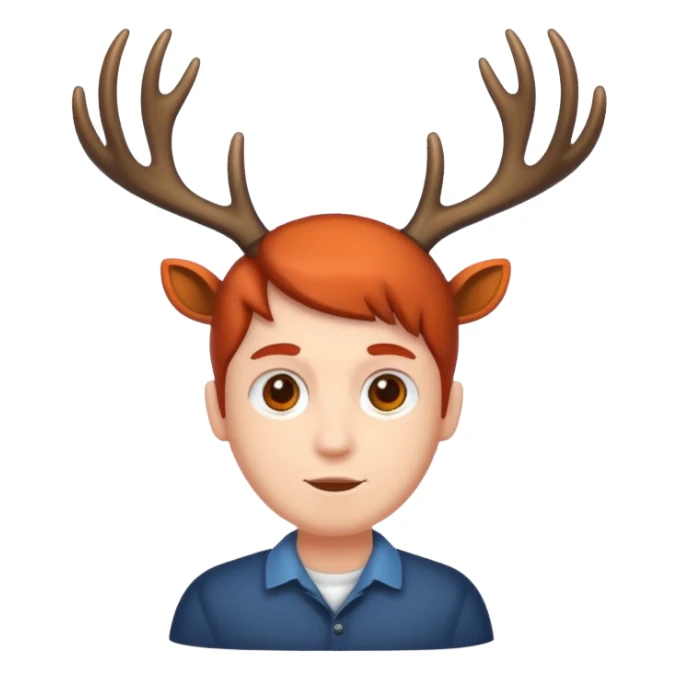 people with antlers sticker