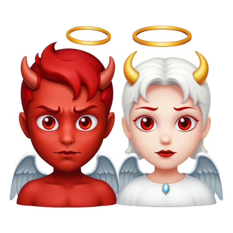 Devil with a angel sticker