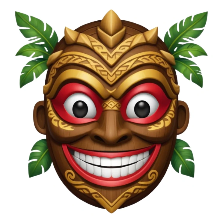 Mavi ünlü tiki sticker