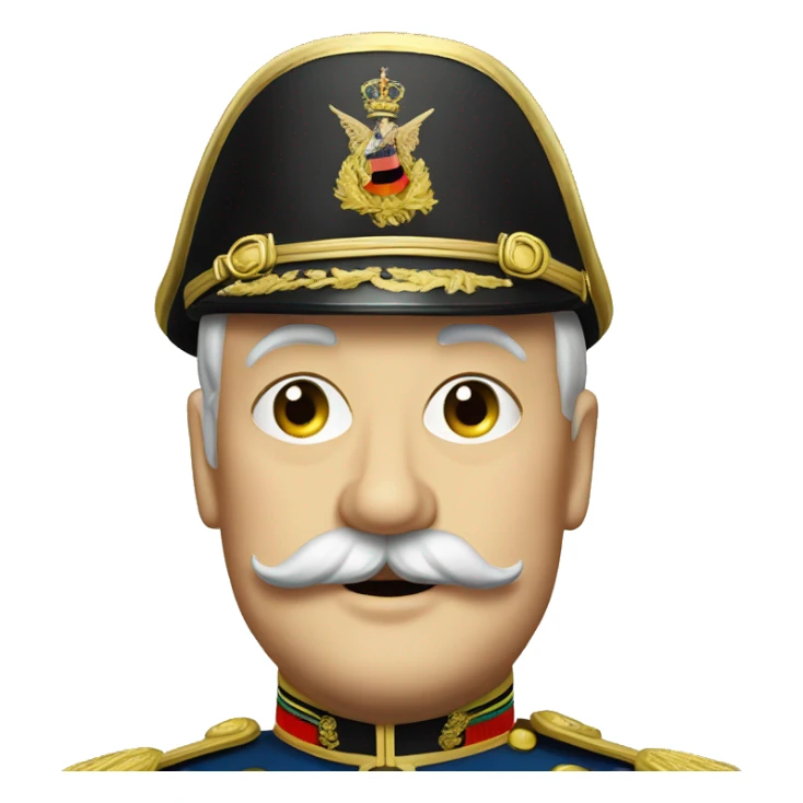 german emperor Wilhelm II sticker