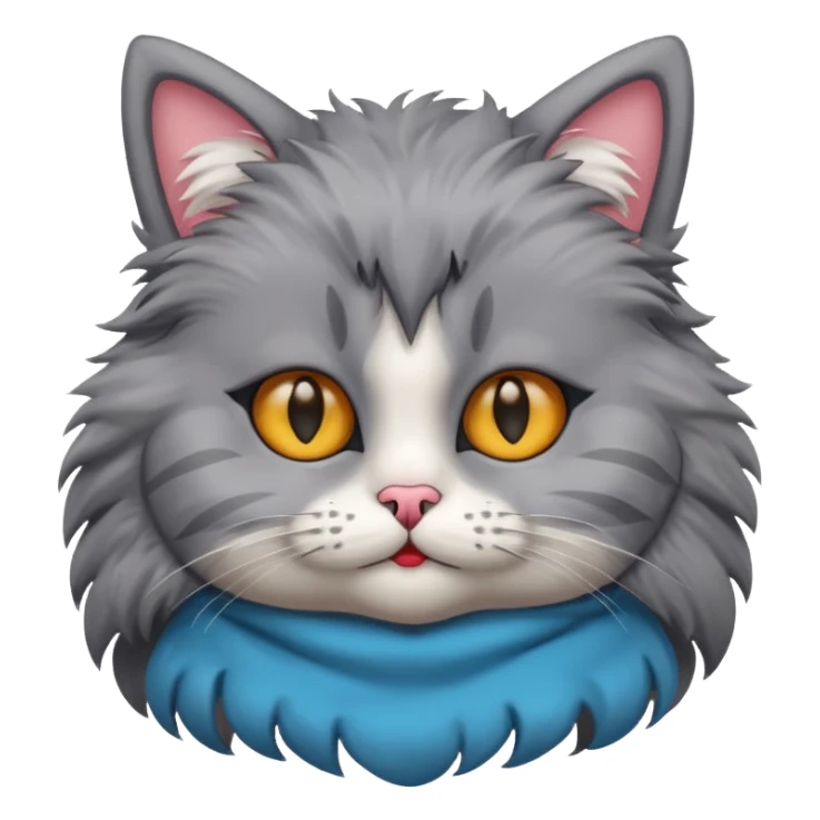 cat with funny costume sticker