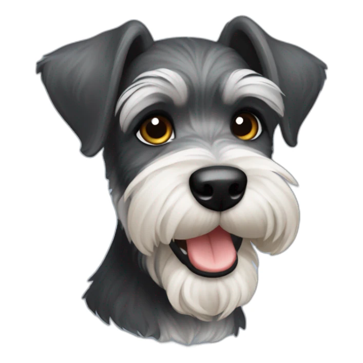 Schnauzer puppy vanpire sticker