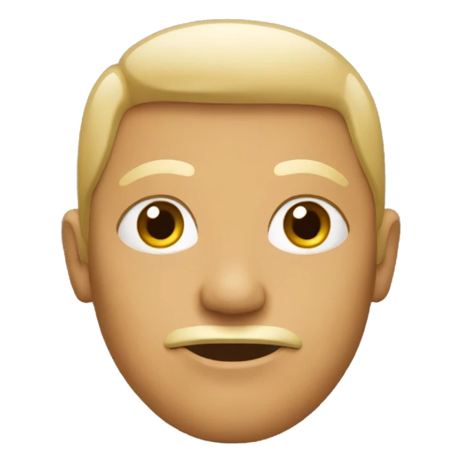 Facing straight sticker