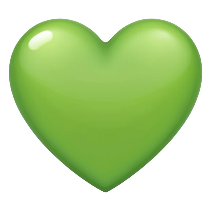 Light green heart sticker