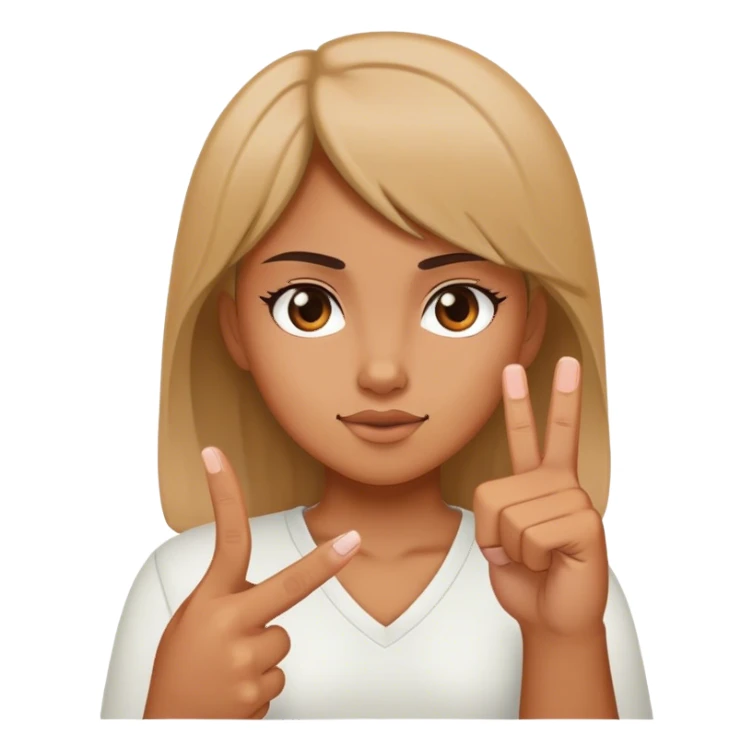 Girl throwing a middle finger  sticker