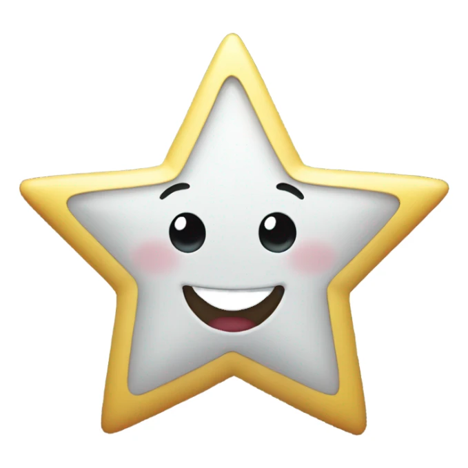 the star is smiling sticker