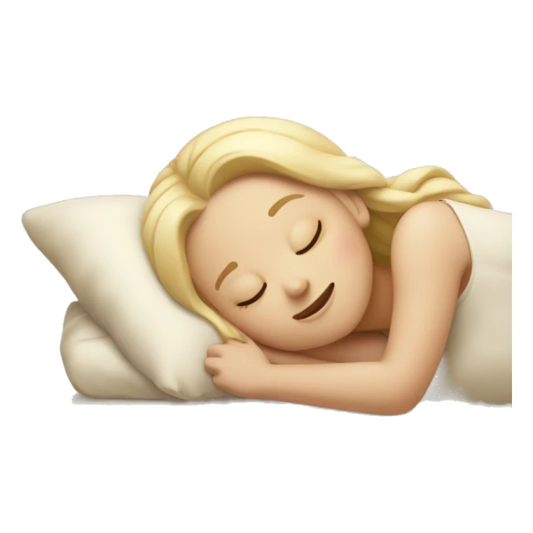 Vanilla girl sleeping sticker