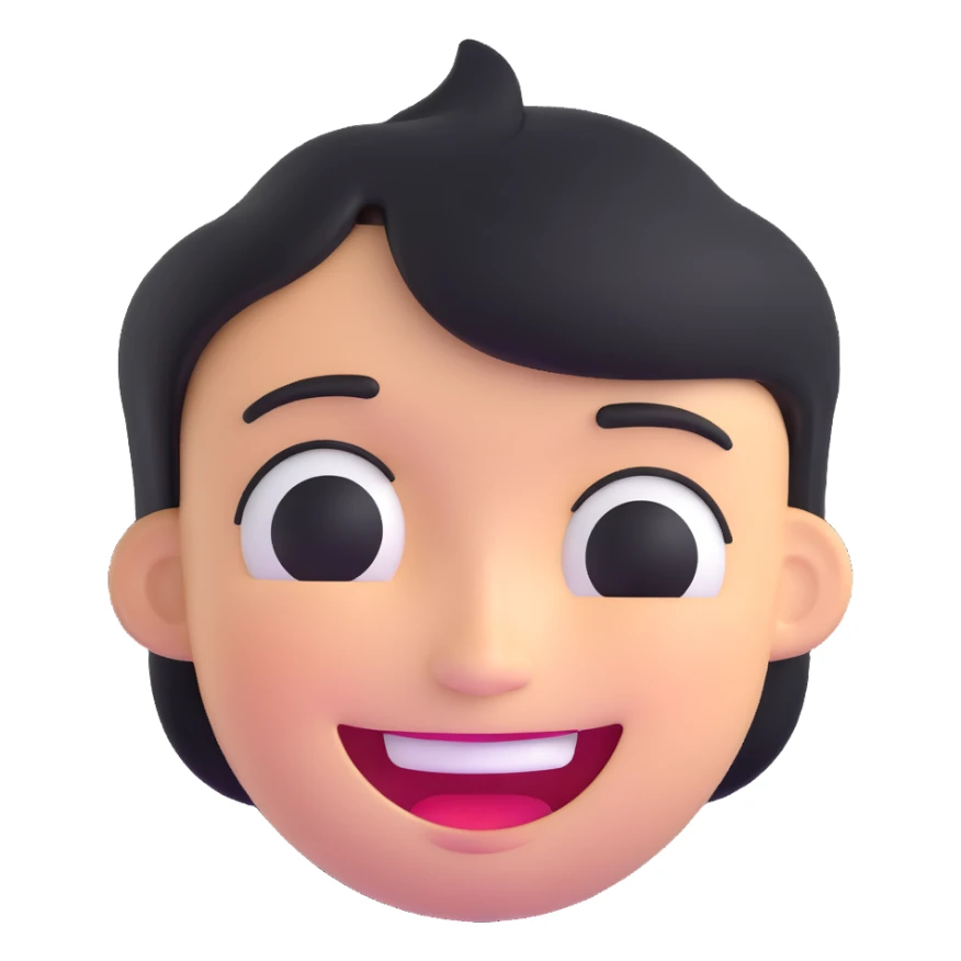 happy joyful face sticker