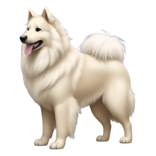 Belgian Tervuren Samoyed mixed breed  sticker