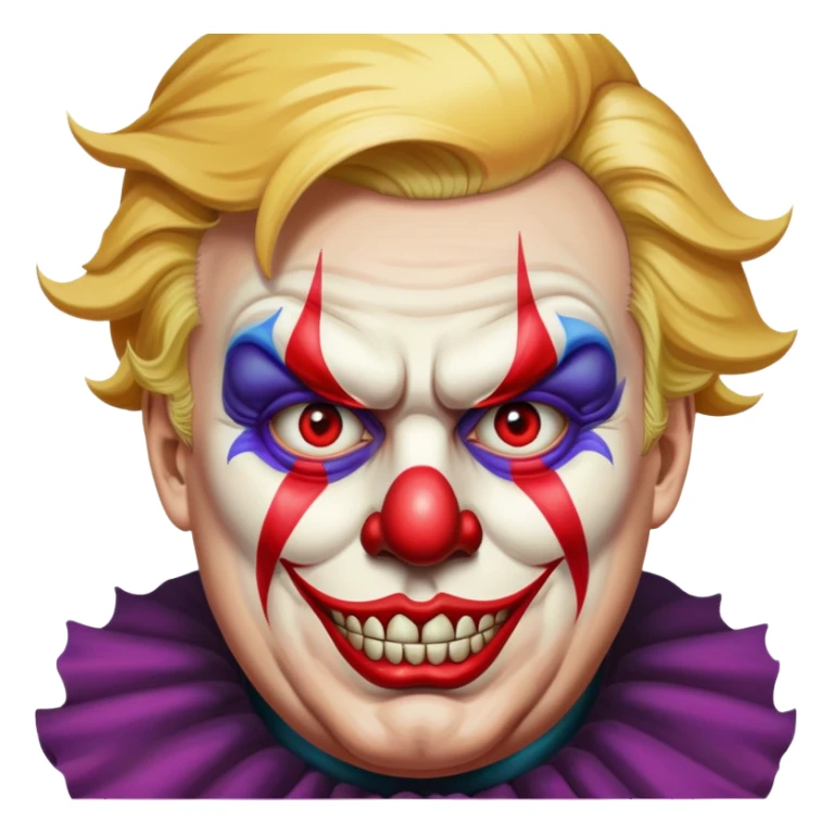 Трамп,демон,клоун sticker