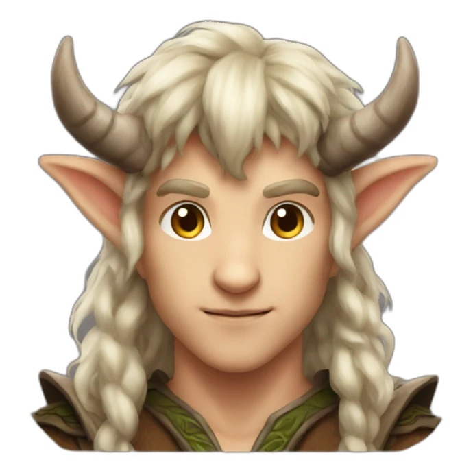 male tauros elf sticker