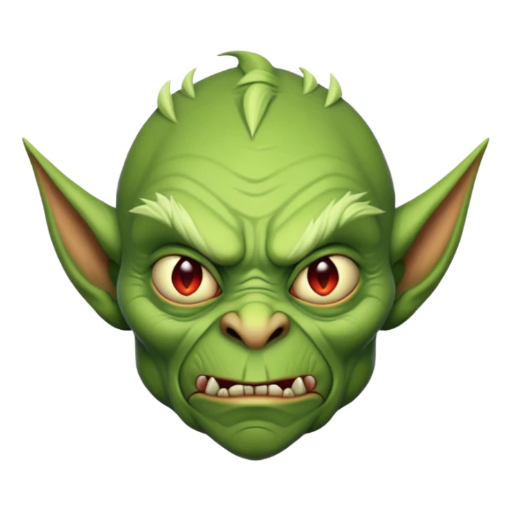 Goblin face sticker