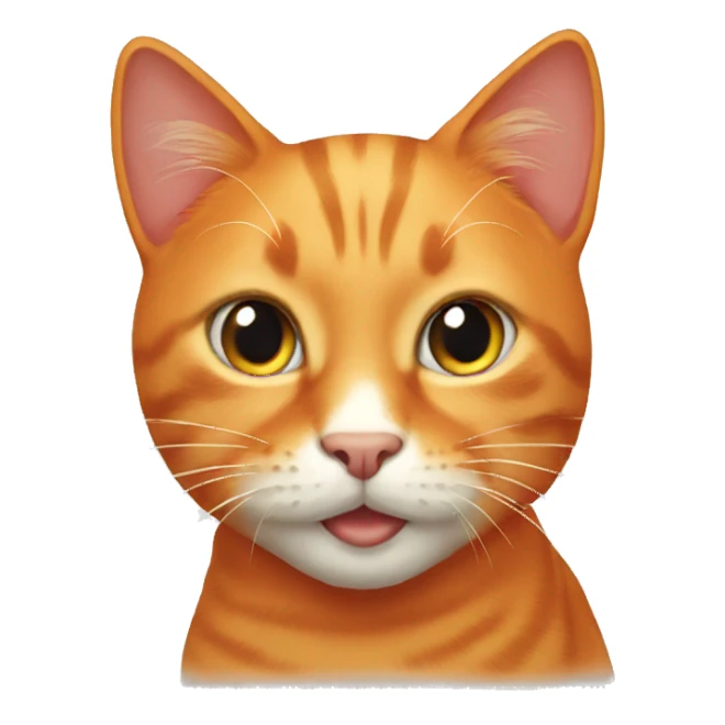 Orange cat sticker