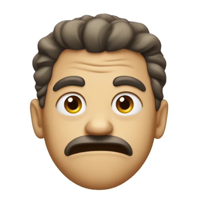 Semi mad emoji sticker