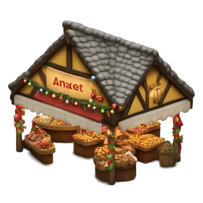 a christmas market sticker
