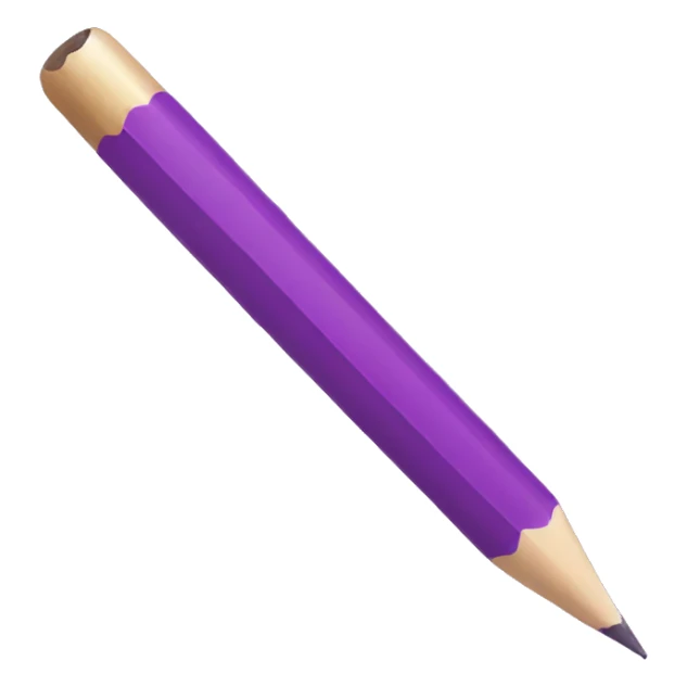 diagonal purple pencil sticker