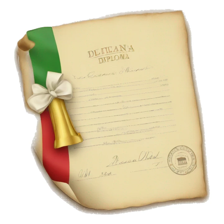 italian diploma sticker