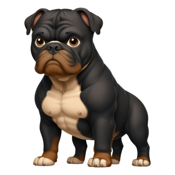 black bulldog Y3 sticker