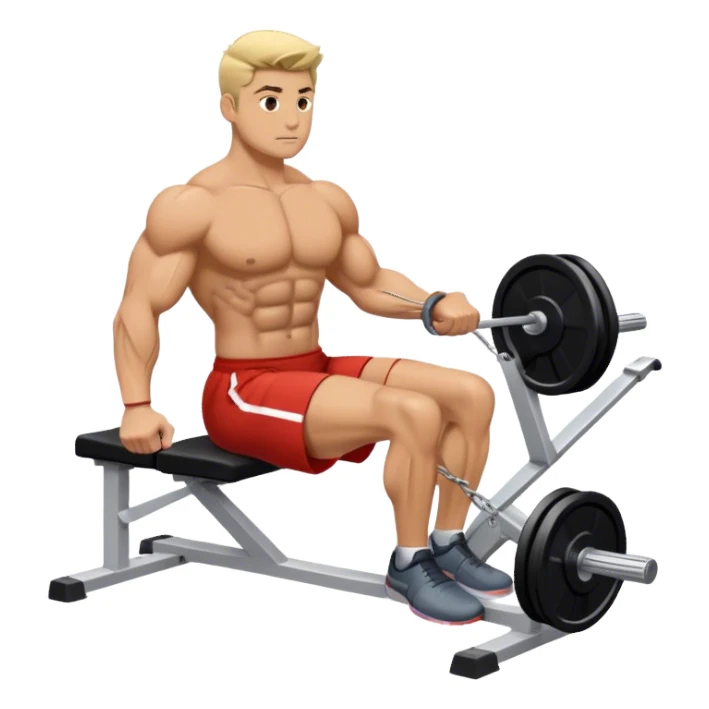 upper-back row exercise sticker