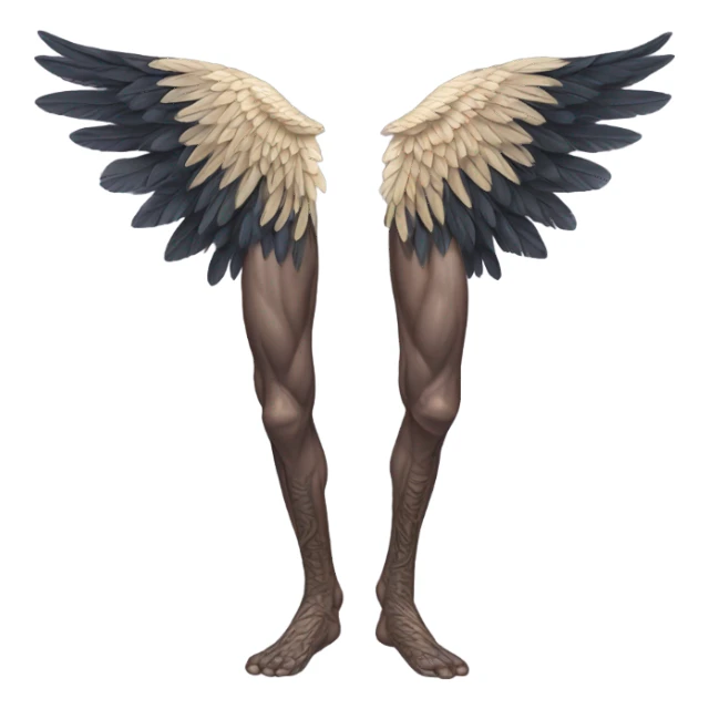 Legs with wings sticker