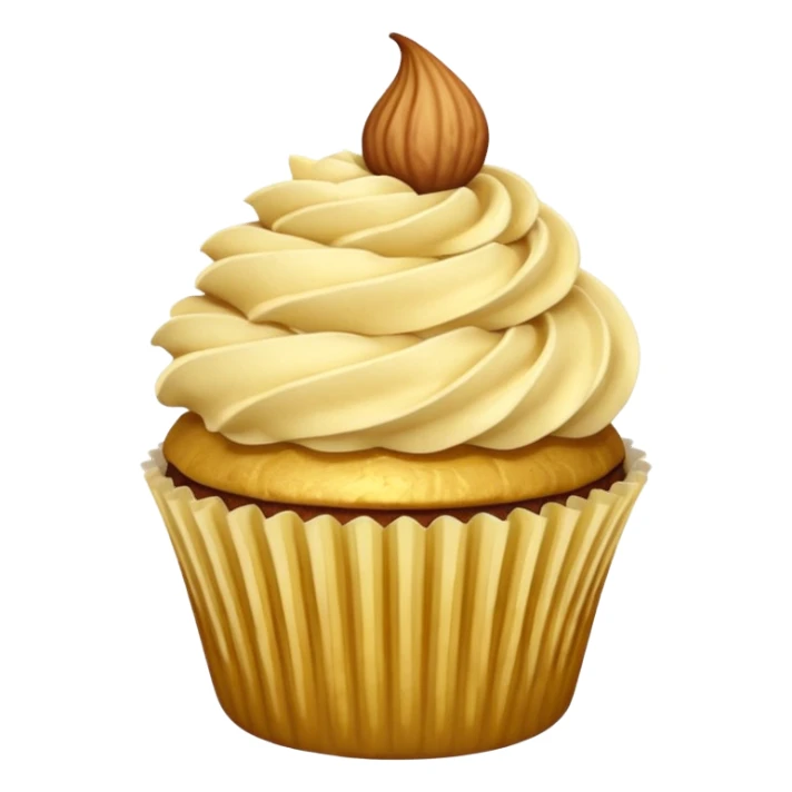 Cupcake con almendra en rodajas sin crema sticker