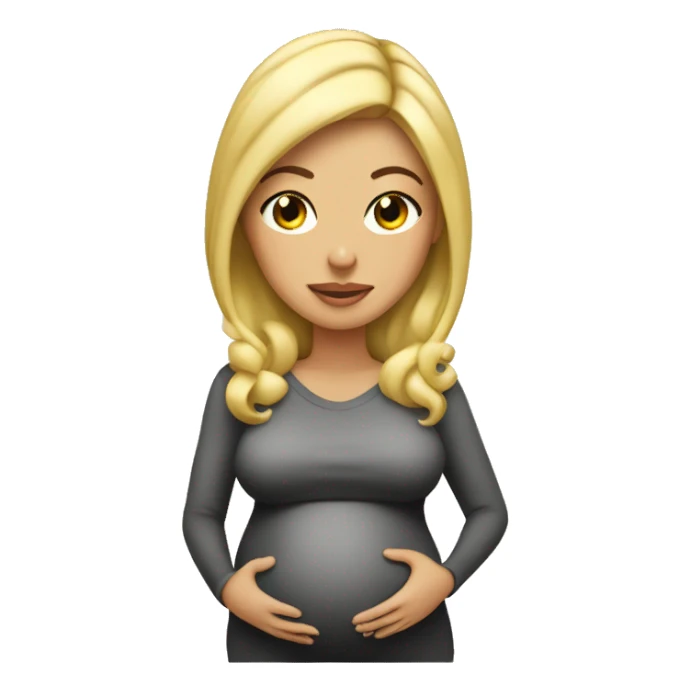 Pregnant blond Ximena sticker