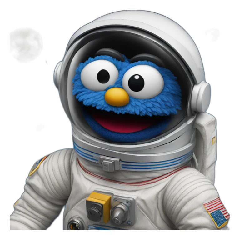 sesame street astronaut puppet sticker
