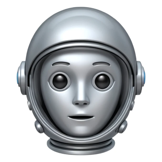 tête de robot cosomonaute sticker