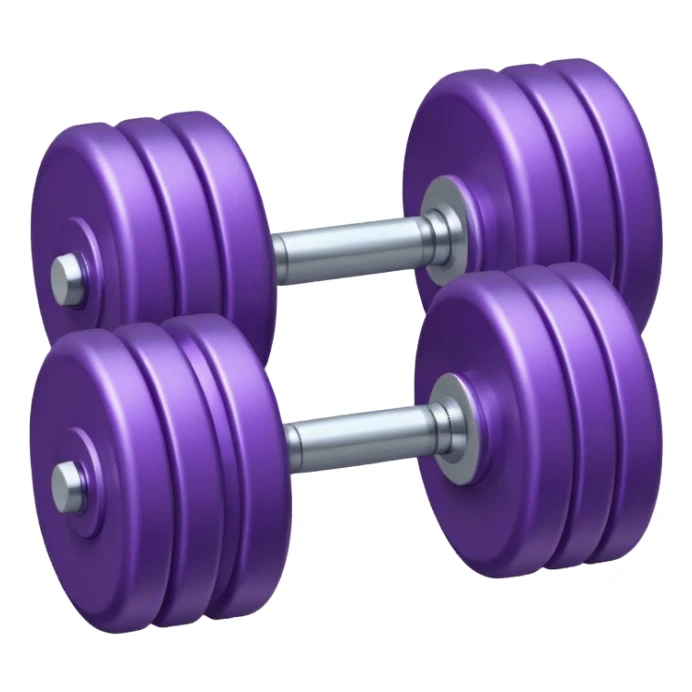 Dumbbell small 1 kg pruble sticker