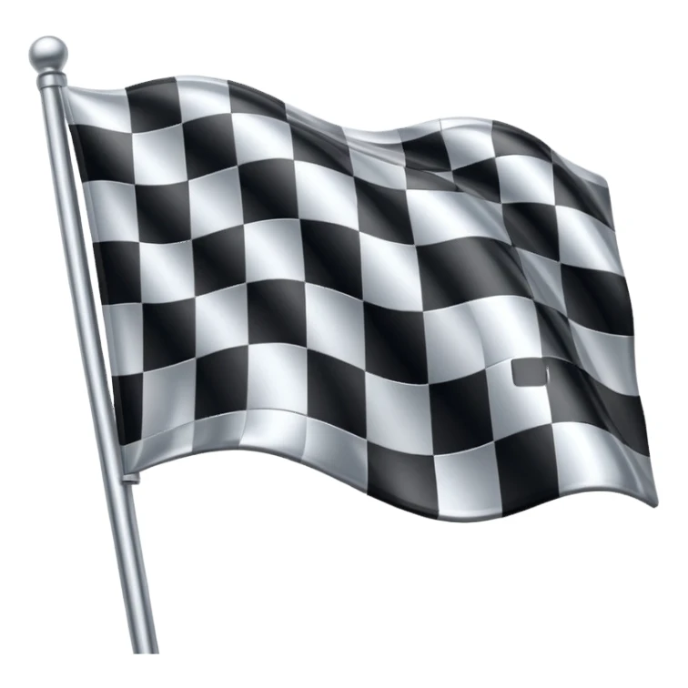 sorayama Chequered flag sticker